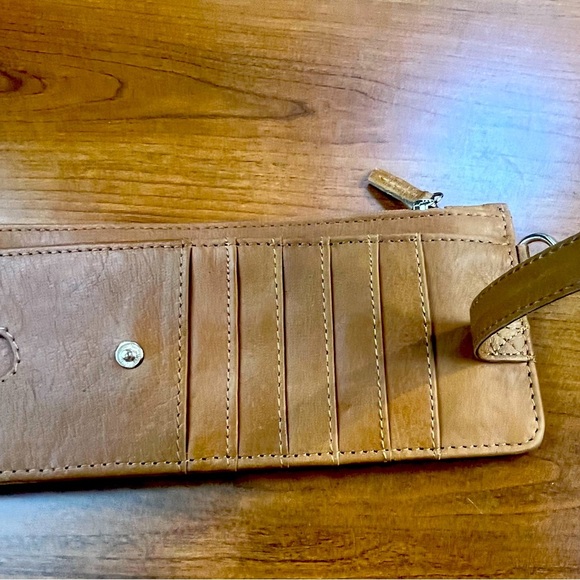 New Rachel Cruze 6 Slot Card Wallet Leather Clutch Zipper Pouch JOYN - Picture 2 of 12